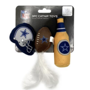 Dallas Cowboys 3 pc Cat Nip Toy